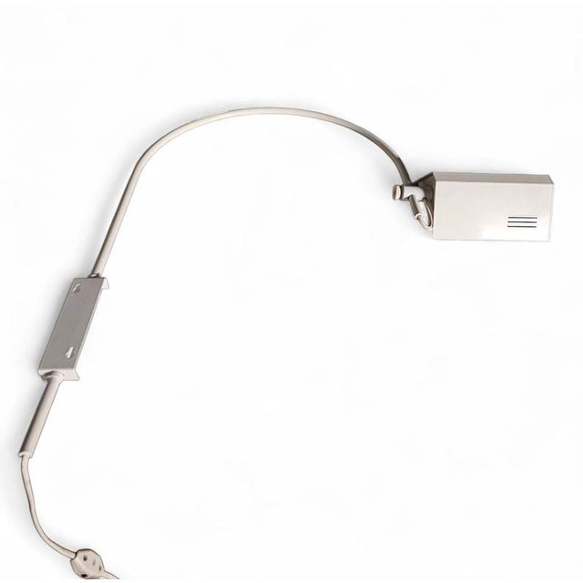 1970s Vintage White Adjustable Wall Arch Lamp, 1970s For Sale - Image 5 of 8