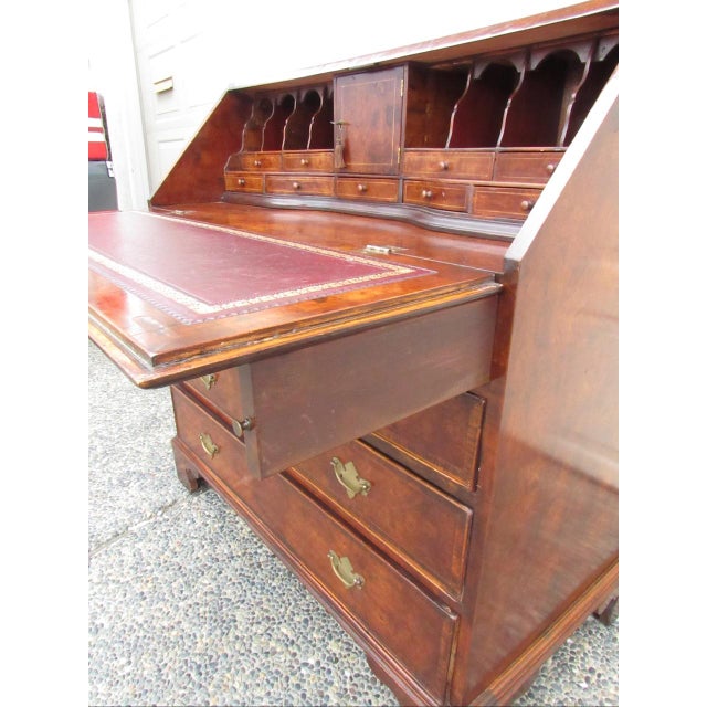 Antique English Burl Walnut Desk For Sale In San Francisco - Image 6 of 18