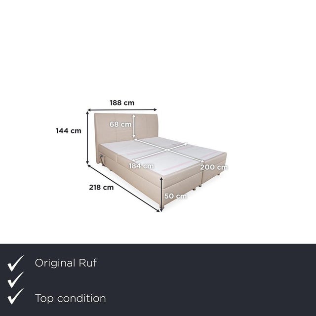 Here you get the ruf veronesse qlx, an elegant box spring bed from the german manufacturer ruf, which impresses with its...