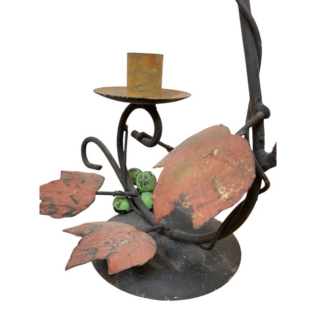 Art Nouveau Wrought Iron Candelabra, 1920s For Sale - Image 10 of 13