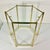 1970s Vintage Boho Chic Coastal Hollywood Regency Faux Bamboo Metal Drinks Table. For Sale - Image 4 of 12