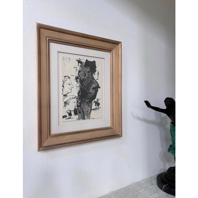 Pablo Picasso 1961 Pablo Picasso “Toros Y Toreros” No. 5 Bichrome Print Framed For Sale - Image 4 of 8