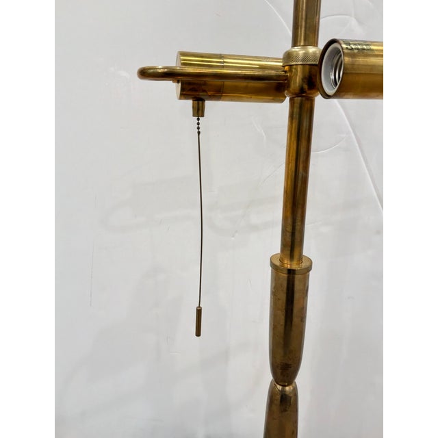 Mid-Century Modern Barbara Barry Aged Brass Lamp For Sale - Image 3 of 5