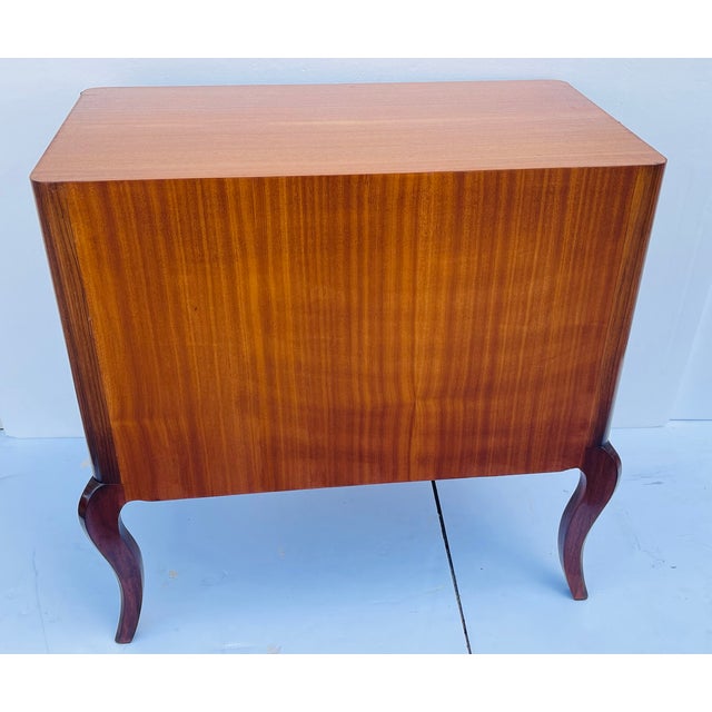 Wood Antique French Louis XVI Style Commode Chest of Drawers With Beautiful Marquetry For Sale - Image 7 of 14