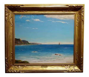 1920s California Turquoise Beach by Dedrick Stuber
