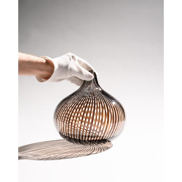 Filigrana Glass Vases by Hertha Bengtson and Mario Colelli for Rosenthal, 1980s, Set of 2 For Sale - Image 11 of 15