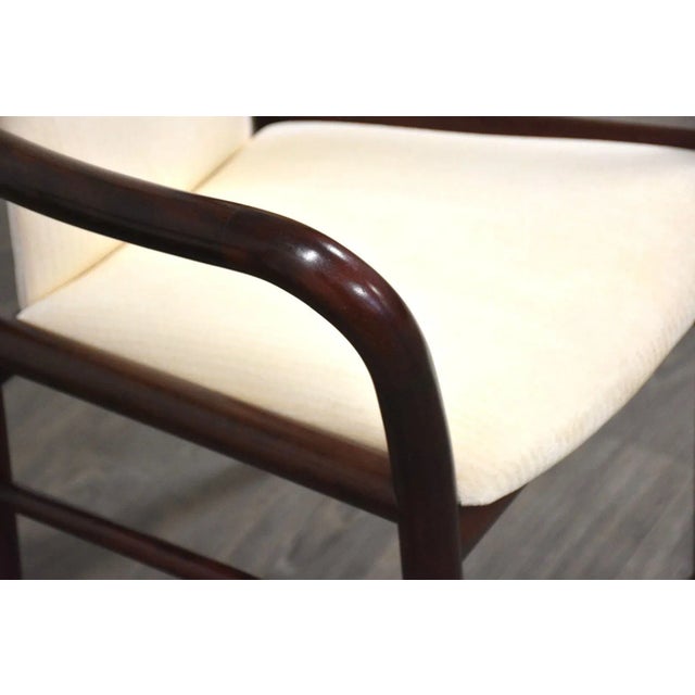 Wood 1970s Rosewood Color Dining Arm Chairs by Boltinge - a Pair For Sale - Image 7 of 9