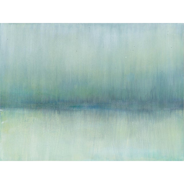 Carrie Bergey Maui 05-06 Set (2) 36x48r Original Reproduction Prints of Abstract Landscape Paintings by Carrie Bergey, Green Yellow Blue White For Sale - Image 4 of 4