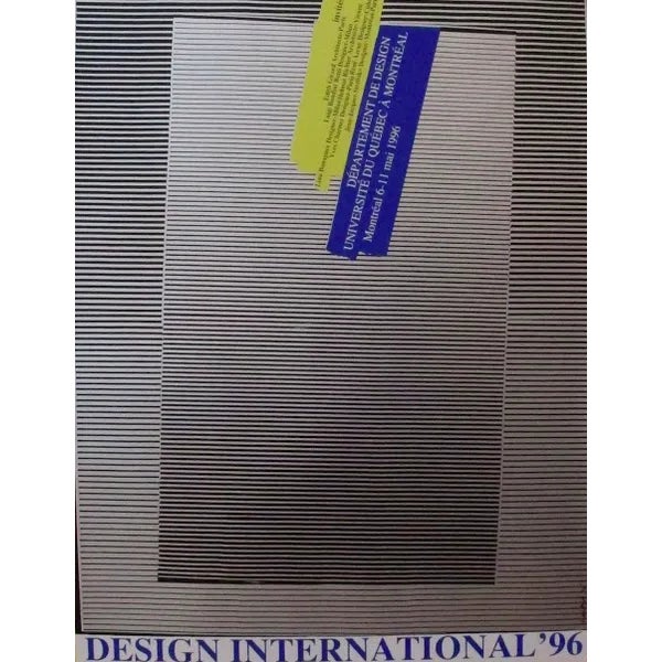 Contemporary 1996 Original Poster Design International - Alfred Halasa For Sale - Image 3 of 3