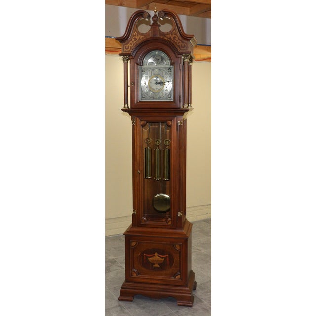 1980s Ridgeway “Victory at Yorktown” Bicentennial Grandfather Clock, No. 680 of 1,000, 1983 For Sale - Image 5 of 17