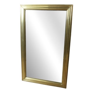 Brass and Mercury Bistro Mirror, 19th Century For Sale