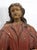 Description: An antique polychrome wooden reliquary bust dating from the late 17th century, of Spanish origin. The face...