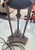 Neoclassical Vintage Neoclassical Black & Brass Tripod Table Lamp With Pinecone Finial For Sale - Image 3 of 9