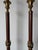 Vintage Neoclassical Style Brass & Leather Column Floor Lamps — A Pair For Sale - Image 10 of 12