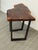 Walnut Live Edge Wood Slab Side Table For Sale - Image 10 of 12