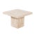 Travertine Marble Side Table Willy Rizzo Style For Sale
