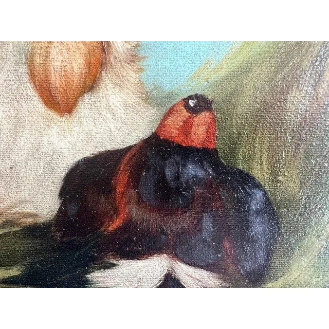 English Oil on Canvas Depicting Trio of Spaniels For Sale - Image 11 of 12