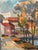 B. Lundqvist, Riverside Village, 1960s, Oil on Canvas, Framed For Sale - Image 8 of 18