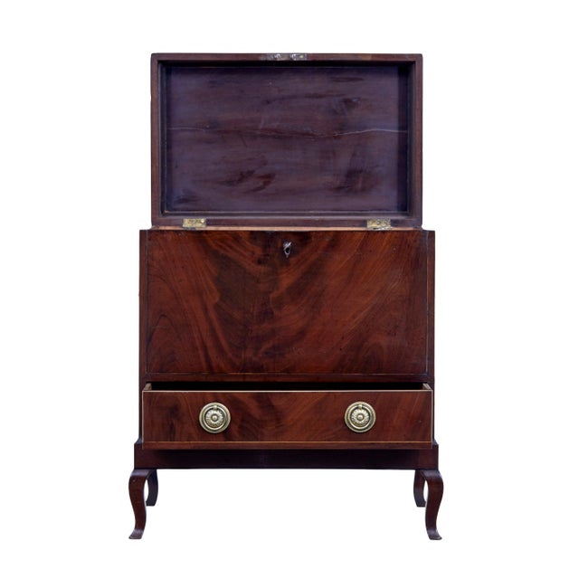 Wood Early 20th Century Edwardian Mahogany Inlaid Wine Cooler, 1905 For Sale - Image 7 of 10