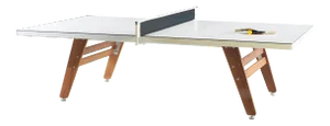 RS Barcelona Stationary Ping Pong Table, White