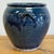 Vintage Indigo Blue Pottery Cachepot Vessel For Sale - Image 9 of 11