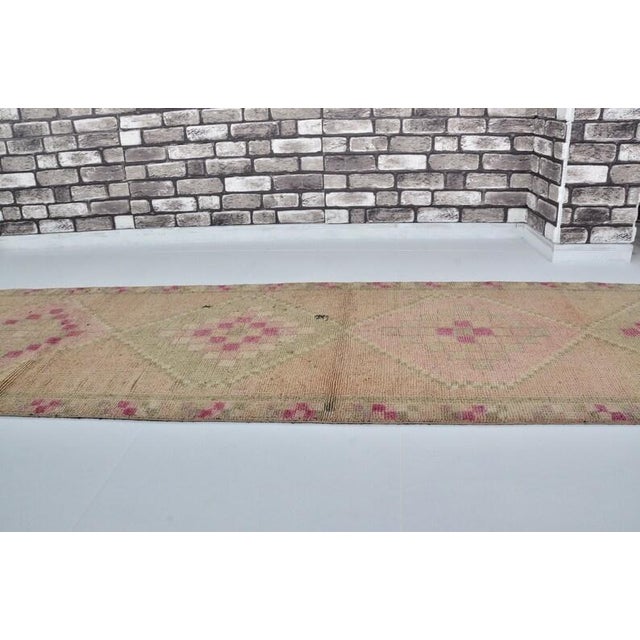 Turkish Kurdish Handmade Vintage Runner Rug For Sale - Image 3 of 10