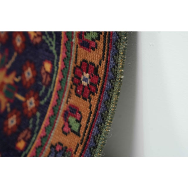 Textile 1970s Vintage Persian Handmade Wool 9x12 Red Area Rug For Sale - Image 7 of 11