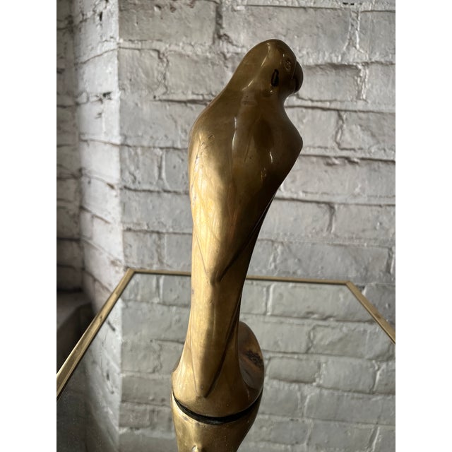 1970s Palm Regency Brass Parrot For Sale - Image 9 of 12