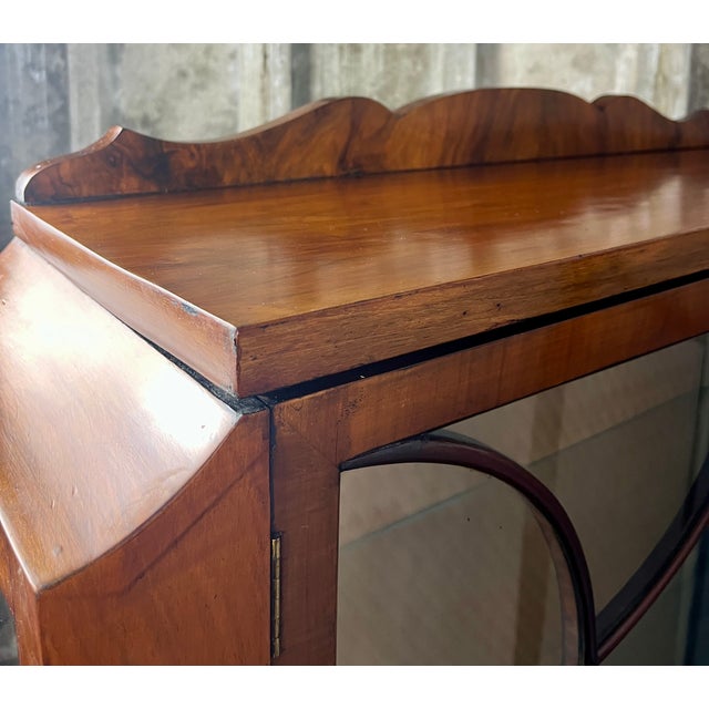 Brown Vintage Art Deco Cocktail Display Cabinet in Walnut and Mahogany, 1930s For Sale - Image 8 of 18