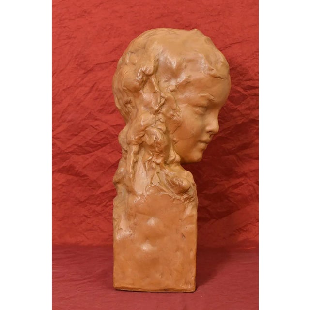 Amedeo Gennarelli, Art Deco Maternity Sculpture, Terracotta, 20th Century For Sale - Image 5 of 9