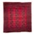 Cherry Red Vintage Ersari Nomadic Plush Wool Rug 8 x 8 For Sale
