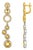 Contemporary Silver Citrine Earrings, Pair For Sale