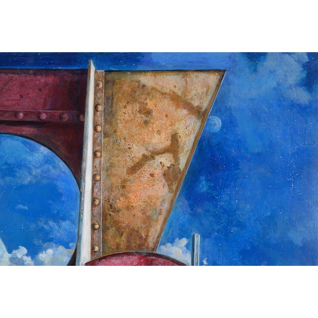 1980s Queen of Outer Space - Original Sci- Fi Surrealist Composition by Russell Tripp For Sale - Image 5 of 9