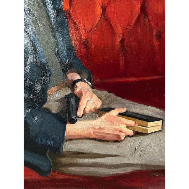 Early 21st Century Male Portrait, 2021, Oil on Canvas For Sale - Image 5 of 10