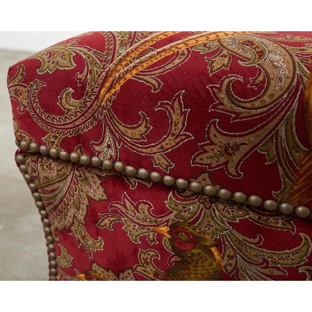 Ralph Lauren 'Florence' Storage Ottoman in Buckthorn Paisley Fabric For Sale - Image 14 of 18