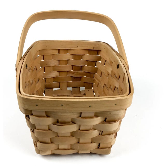 Vintage French Bentwood Picnic Basket For Sale - Image 9 of 13