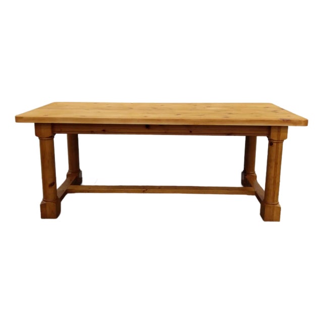 Vintage Farmhouse Style Dining Table For Sale