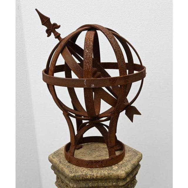 2000 - 2009 Garden Armillary Sphere in Cast Iron, 2000 For Sale - Image 5 of 5