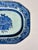 Ceramic Chinese Export Hand-Painted Blue & White Porcelain Platter With Floral Basket, Circa 1800 For Sale - Image 7 of 13