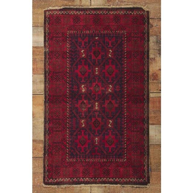 Vintage Persian Turkoman Rug, 02'01 X 03'06 For Sale - Image 9 of 10