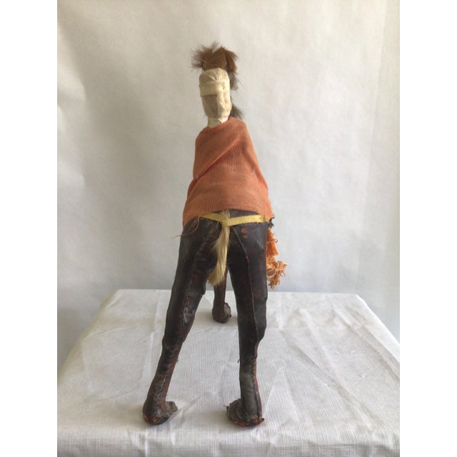 Textile 1960s Leather Camel With Rider For Sale - Image 7 of 11