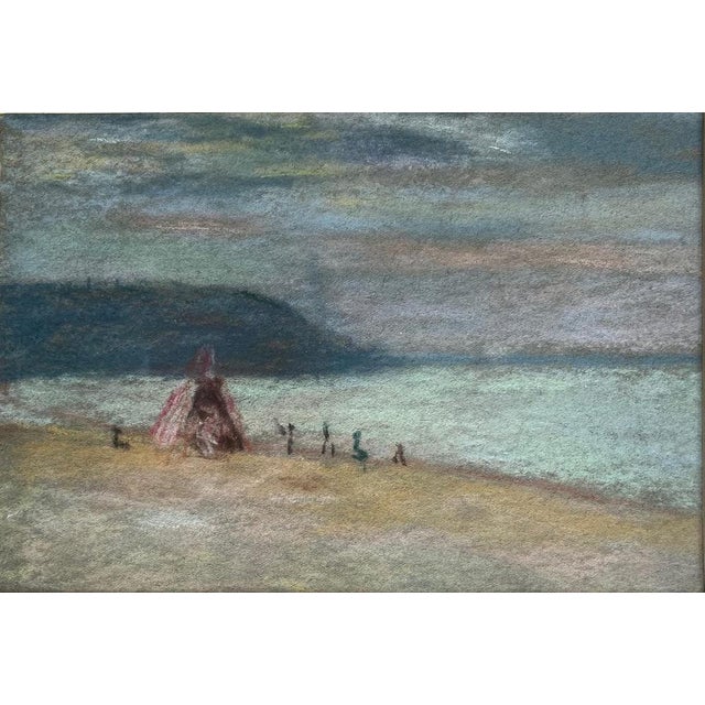 Modern Henri-Edmond Cross, Seascape, Original Pastel Drawing For Sale - Image 3 of 3
