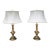 Mid 20th Century Solid Brass Stiffel Office Desk Lamps- A Pair For Sale