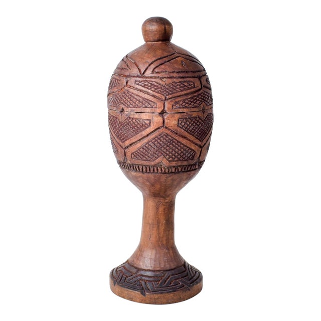 Early 20th Century Kuba Cup with Locking Lid For Sale