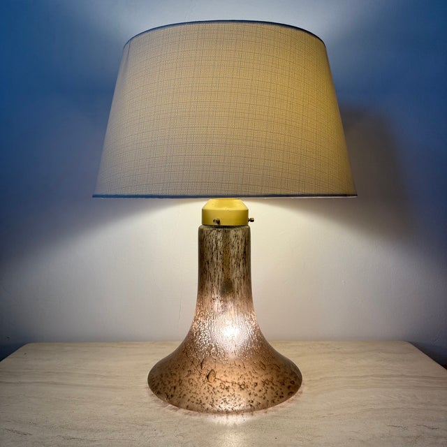 Mid-Century Modern Vintage Glass Table Lamp from Peil & Putzer, 1970s For Sale - Image 3 of 18