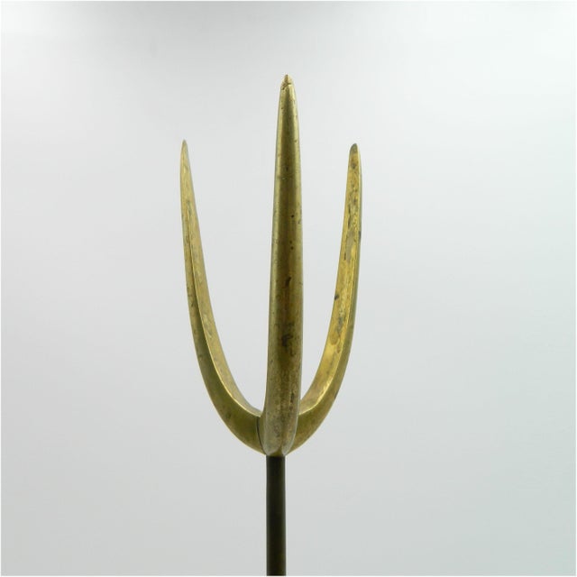 Vienna Brass Aluminum Standing Ashtray by Karl Hagenauer, 1950s For Sale - Image 15 of 18