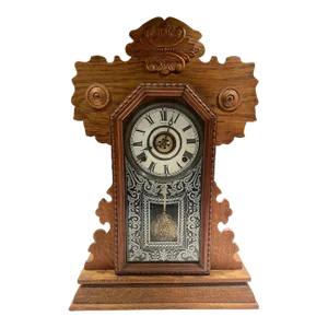 Antique American Parlor Clock With Alarm by Ingraham