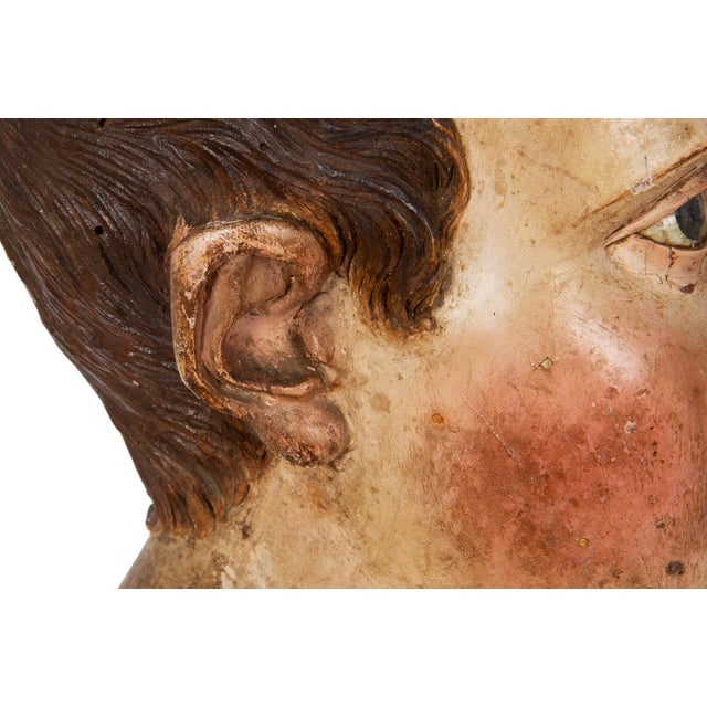18th Century Italian Polychromed Nearly Life-Size Santos Sculpture For Sale - Image 17 of 18