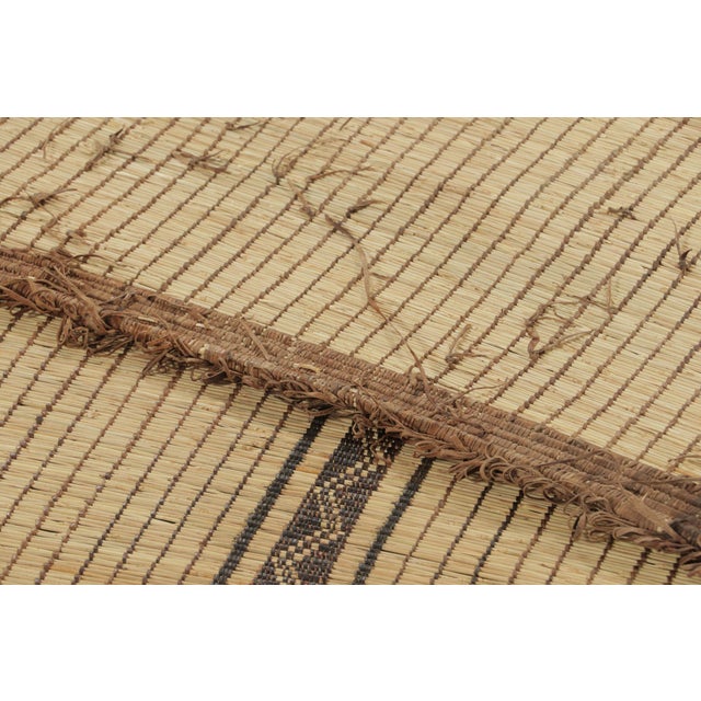 Vintage Moroccan Tuareg Rug With Tribal Motifs in Beige & Brown - Rug & Kilim For Sale In New York - Image 6 of 7