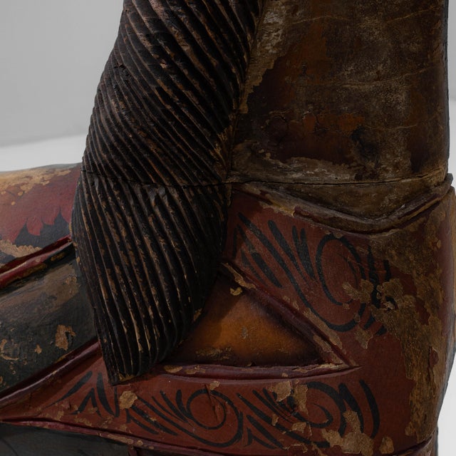 1920s French Hand-Carved Wooden Carousel Horse For Sale - Image 14 of 18